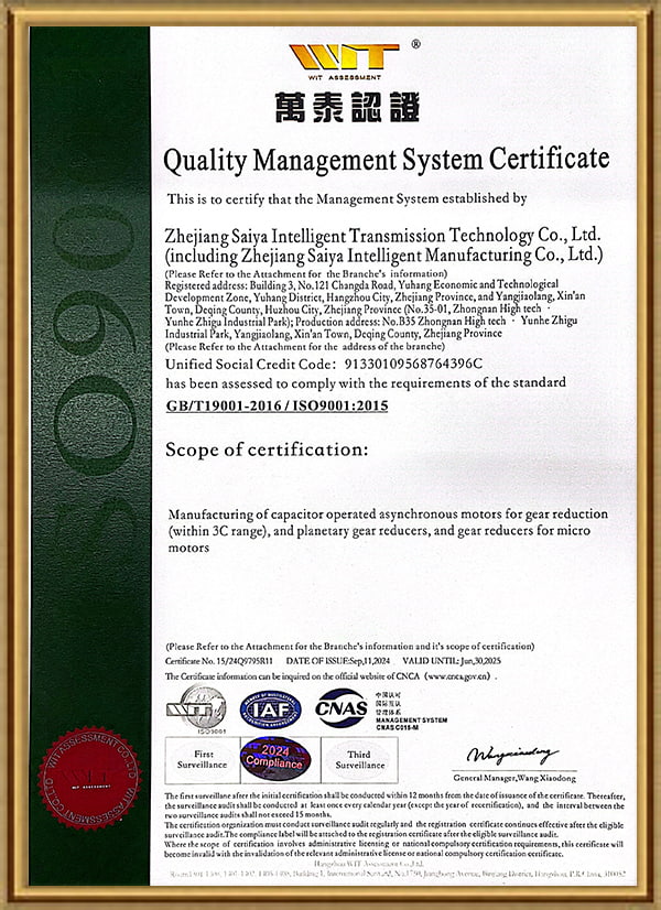 ISO9001: 2015 г.